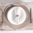 Ver imagem 2 de Kit 4 Americano Requinte Liso para Mesa Redondo 38cm Palha