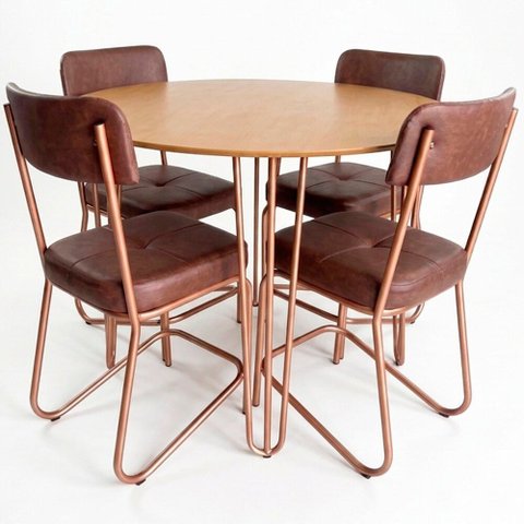Conjunto Mesa com 4 Cadeiras Artefamol Versalhes