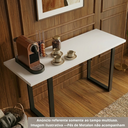 Ver imagem 4 de Tampo Mesa 90x70 Mdf 15mm Branco Super 70x90 Prateleira Arrigo Móveis