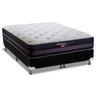Cama Box King: Colchão Molas Herval Maxspring Málaga + Base CRC Suede Black(193x203) - 1