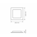 Ver imagem 4 de Painel Led Taschibra Smart Wi-Fi Quadrado Embutir 24W 2700K+6500K Bivolt