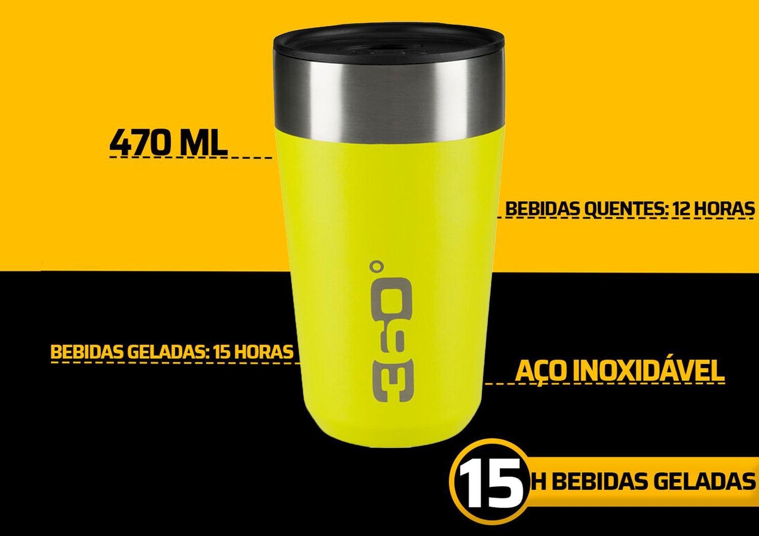 Copo Térmico Sea To Summit Travel Mug 475ML - Laranja - 4