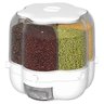 Dispenser Alimentos 6 Divisoes Porta Tempero Giratorio Graos Feijao Arroz Cozinha Condimentos Cereai - 6