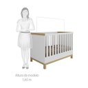 Ver imagem 6 de Berço Mini Cama 2 em 1 Americano em MDF Louis Móveis Peroba
