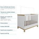 Ver imagem 7 de Berço Mini Cama 2 em 1 Americano em MDF Louis Móveis Peroba