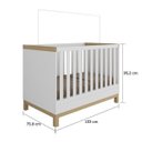 Ver imagem 3 de Berço Mini Cama 2 em 1 Americano em MDF Louis Móveis Peroba
