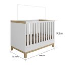 Ver imagem 3 de Berço Mini Cama 2 em 1 Americano em MDF Louis Móveis Peroba