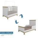Ver imagem 5 de Berço Mini Cama 2 em 1 Americano em MDF Louis Móveis Peroba