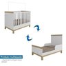 Berço Mini Cama 2 em 1 Americano em MDF Louis Móveis Peroba - 5