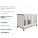 Ver imagem 7 de Berço Mini Cama 2 em 1 Americano em MDF Louis Móveis Peroba