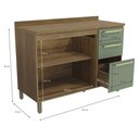 Ver imagem 3 de Armário de Cozinha Balcão 2 Portas e 3 Gavetas 120cm com Tampo e Pés M624 Botanic Kappesberg
