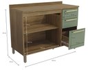 Ver imagem 3 de Armário de Cozinha Balcão 2 Portas e 3 Gavetas 120cm com Tampo e Pés M624 Botanic Kappesberg