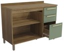 Ver imagem 2 de Armário de Cozinha Balcão 2 Portas e 3 Gavetas 120cm com Tampo e Pés M624 Botanic Kappesberg