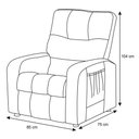 Ver imagem 3 de Poltrona Papai Dimazza - Suede Marron