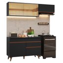 Ver imagem 3 de Armário de Cozinha Compacta 190cm Preto Reims Madesa 05