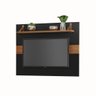 Painel Tv Maldivas Preto para Tv Grande 128cm Largura Mdf Resistente Sofisticado - 2