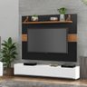 Painel Tv Maldivas Preto para Tv Grande 128cm Largura Mdf Resistente Sofisticado - 4