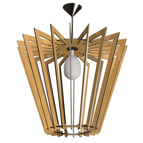 Luminária Teto tipo Pendente FANTASY MDF Completa -:MDF CRU
