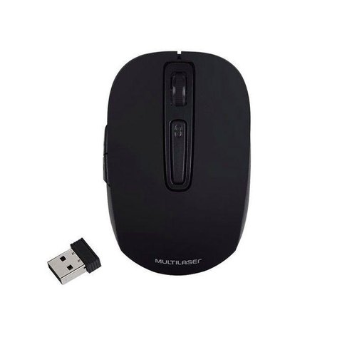 Mouse sem Fio Recarregável 2.4 Ghz Multilaser - Modelo Mo277