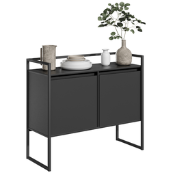 Aparador Compacto Metalic Preto - 4