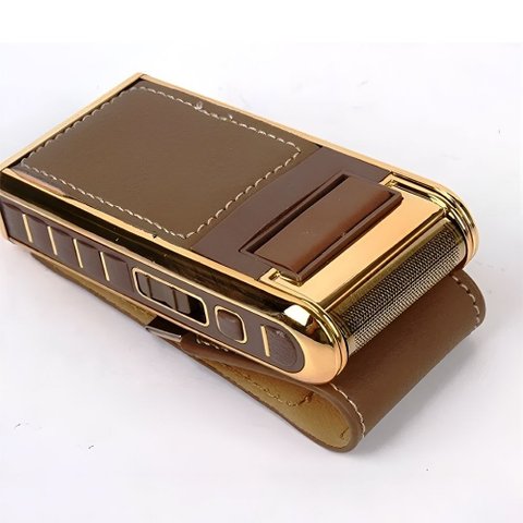 Kemei Rscw-5500 Barbeador Elétrico 2 em 1 Aparador Recarregável Bivolt Dourado Luxo:dourado