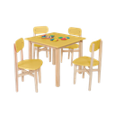 Ver imagem 2 de Kit Colore Mesa com 4 Cadeiras Infantil:amarelo