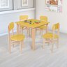 Kit Colore Mesa com 4 Cadeiras Infantil:amarelo - 1