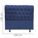 Ver imagem 3 de Cabeceira Estofada Cama Box Queen 160cm París Corino Azul- Mabe Magazine