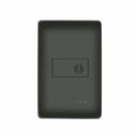 Ver imagem 1 de Cigarra Fame Habitat Black de Embutir com Placa 4x2 Preta