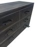 Gaveteiro com 6 Gavetas Cor Preta Estilo Industrial com Ferro Metalon e Madeira Maciça - 6