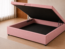 Ver imagem 4 de Cama Box Baú Casal com Encaixe para Colchão e Puxador Embutido:Rosé