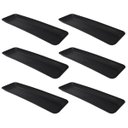 Ver imagem 1 de Kit 6 Petisqueiras Retangulares Prato De Petisco Coza Grande Preto