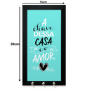 Ver imagem 2 de Porta Chaves Decorativo com Moldura Frases Lar Amor