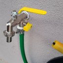 Ver mais imagens de Torneira com Duas Saídas Metal para Jardim Quintal Tanque com Bico 1/2" e 3/4" | Hayom | Kit 03 Un