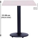 Ver imagem 5 de Mesa de Jantar Bistrô Zeta 2 Lugares Quadrada MDP 70cm Branco
