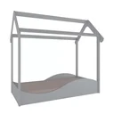 Ver imagem 2 de Mini Cama Infantil Montessori Casinha em MDF Uli Móveis Peroba