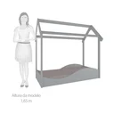 Ver imagem 4 de Mini Cama Infantil Montessori Casinha em MDF Uli Móveis Peroba