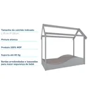 Ver imagem 5 de Mini Cama Infantil Montessori Casinha em MDF Uli Móveis Peroba