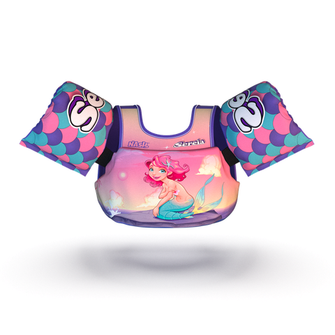 Boia Infantil com Colete Salva Vidas Sereia Nash