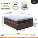 Ver imagem 4 de Cama Box Baú com Colchão de Espuma D33 Pillow Top Comfort Luxo King 193cm