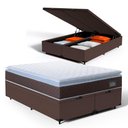 Ver imagem 1 de Cama Box Baú com Colchão de Espuma D33 Pillow Top Comfort Luxo King 193cm