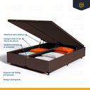Ver imagem 3 de Cama Box Baú com Colchão de Espuma D33 Pillow Top Comfort Luxo King 193cm