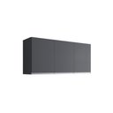 Ver imagem 1 de Armário Aéreo 120cm Andréia 3 Portas Ajl:preto