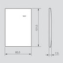 Ver imagem 2 de Kit Placa Cega 4x2+ Suporte 4x2 Branca Pial Plus +