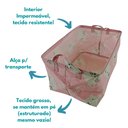 Ver imagem 3 de Kit 3 Cesto Organizador Infantil Tecido Cesta Organizadora Brinquedo Roupa Dobrável 38x26cm Cats