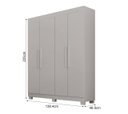 Ver imagem 2 de Guarda Roupa Solteiro c/ Pés 100% MDF Aspen - Arbo Design
