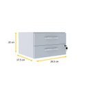 Ver imagem 2 de GAVETEIRO AÉREO 2 GAVETAS PANDIN MAXXI - CINZA