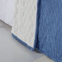 Ver imagem 7 de Cobertor Avulso Queen com efeito Pele de Carneiro - Chamber Sherpa Azul Stone - Tekstil