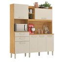 Ver imagem 1 de Armario de Cozinha Select com 6 Portas e 2 Gavetas Cinamomo Touch/Off White