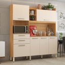 Ver imagem 2 de Armario de Cozinha Select com 6 Portas e 2 Gavetas Cinamomo Touch/Off White